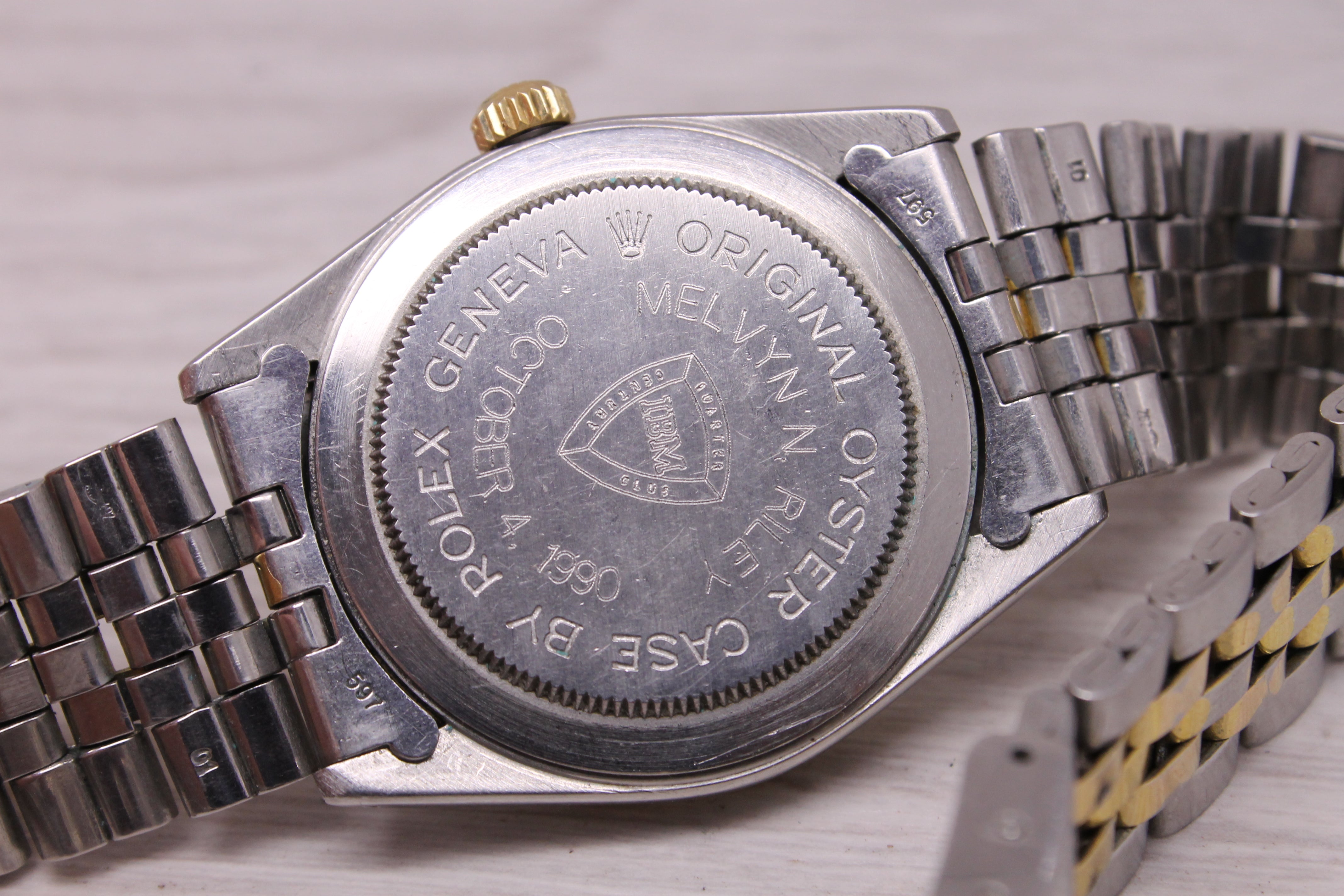 Vintage c.1990 Tudor Prince Date 34mm Automatic Watch IBM Company Award 74033