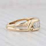 Light Gray 0.25ctw Diamond Ring 14k Yellow Gold Size 7 Wedding Band