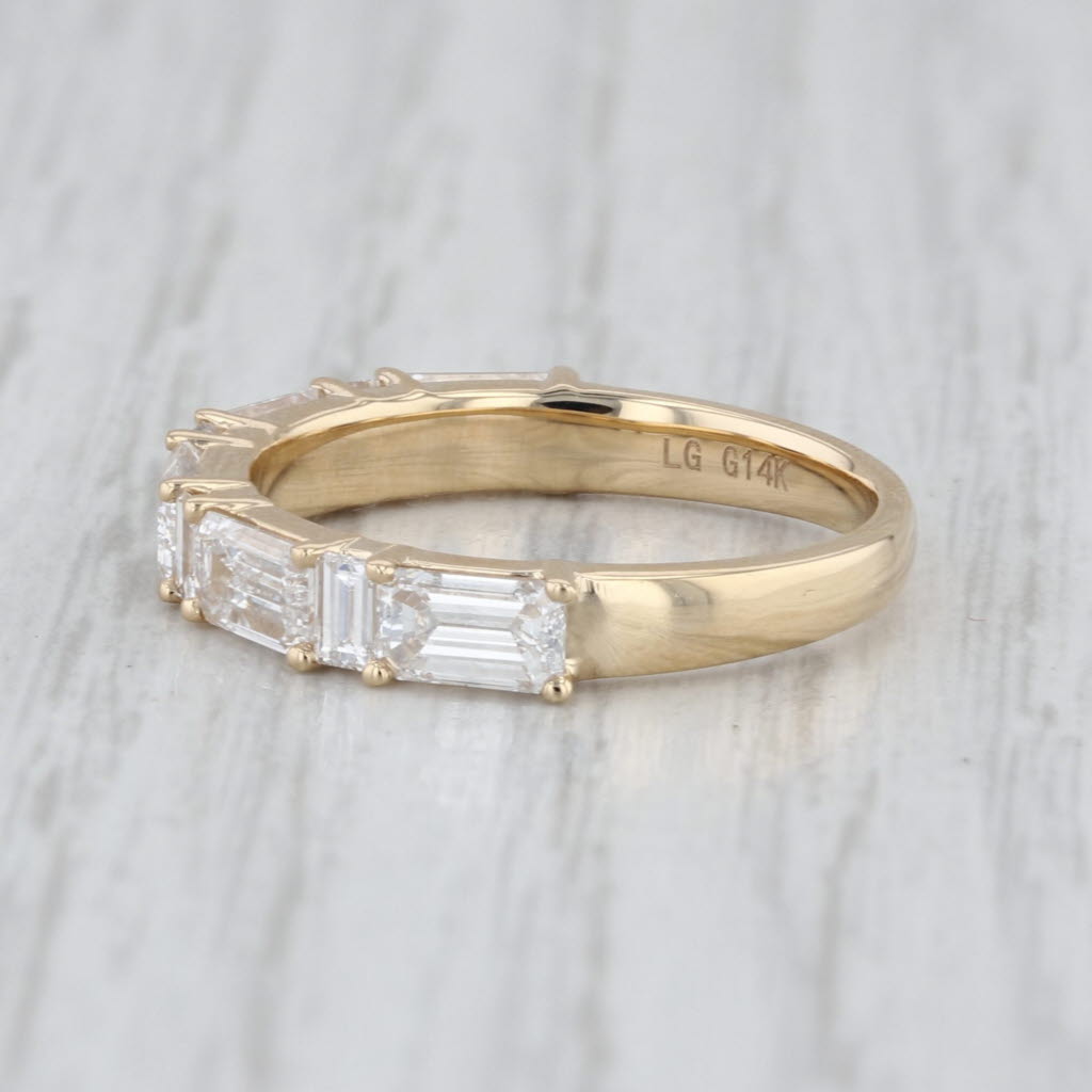 New 2.07ctw Lab Grown Diamond Wedding Band 14k Gold Size 6 Stackable Ring