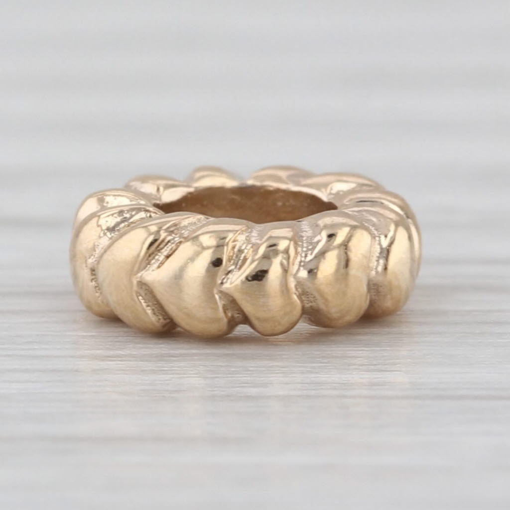 Authentic Pandora 750203 Small Hearts Spacer Bead Charm 14k Yellow Gold