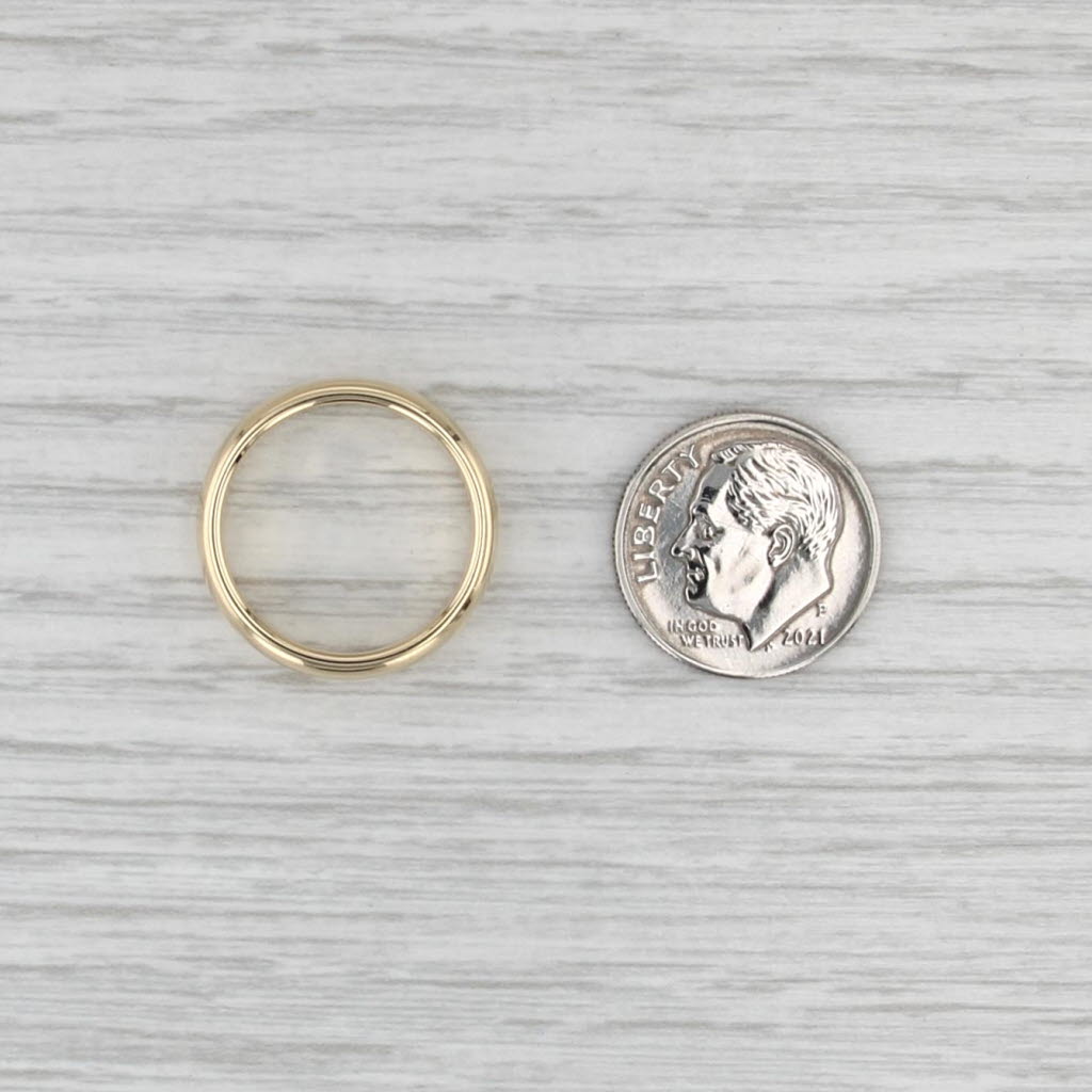 Tiffany & Co Forever 4.5mm Wedding Band 18k Yellow Gold Size 5.75-6 Ring