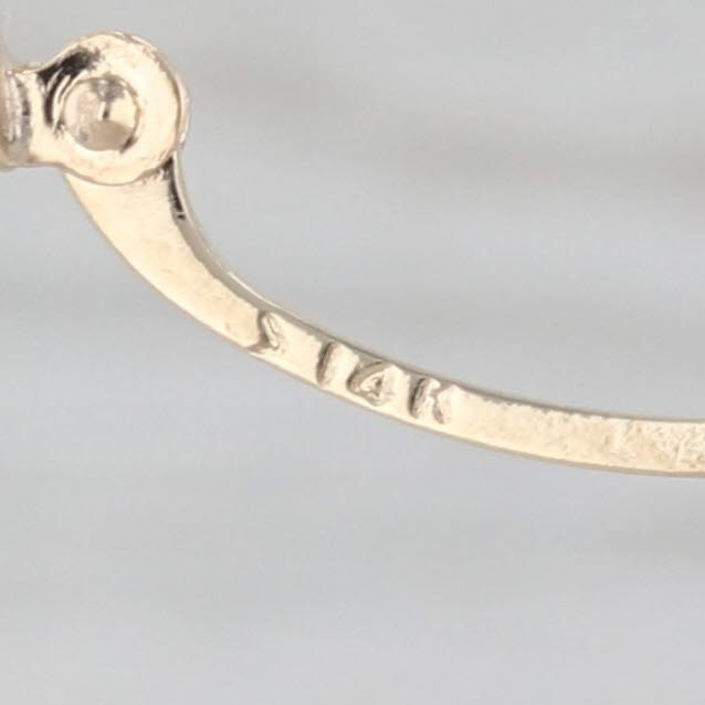 Woven Rope Double Crossover Hoop Earrings 14k Yellow Gold Round Hoops