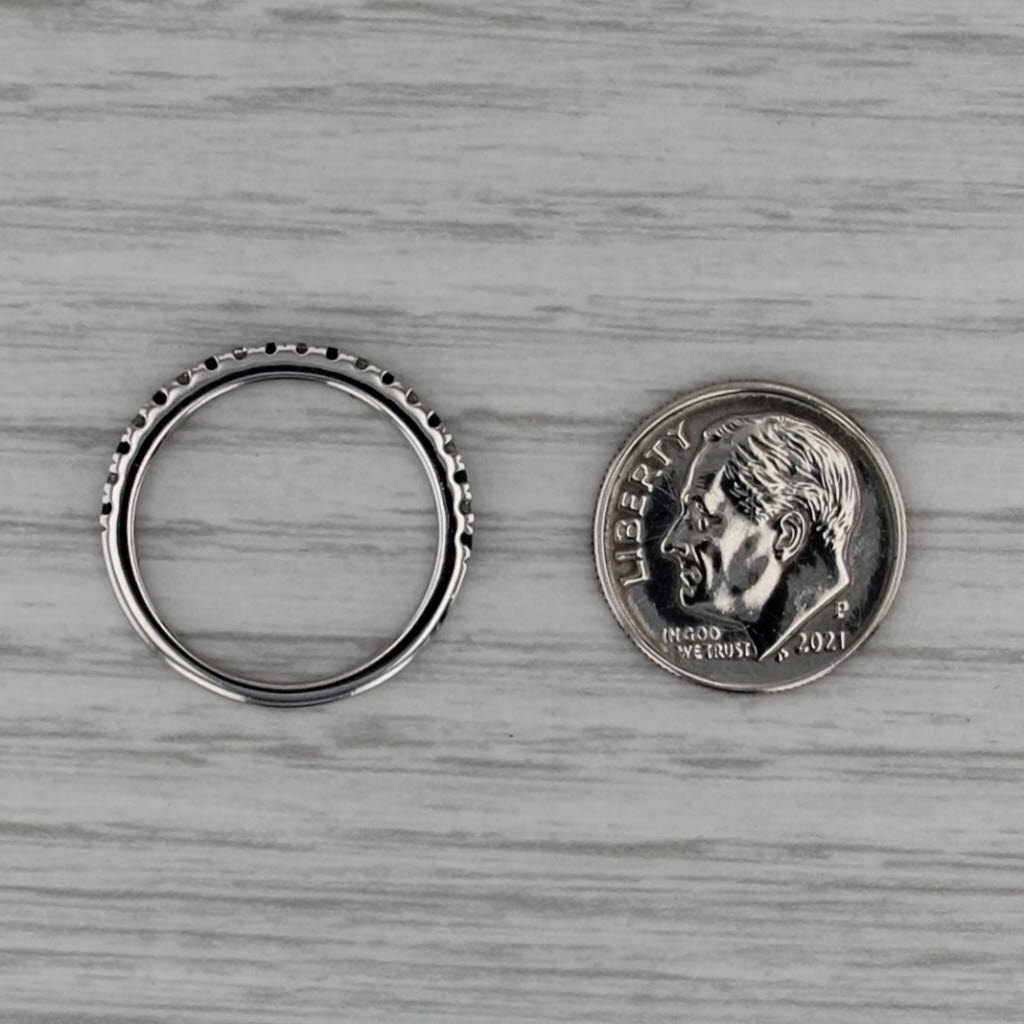 Vera Wang Love 0.29ctw Sapphire Diamond Band 14k Gold Stackable Wedding Ring