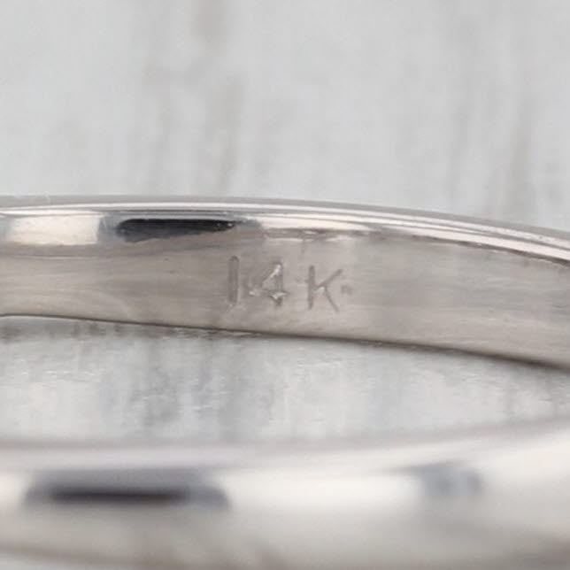 1ctw Diamond Wedding Anniversary Ring 14k White Gold Size 8 Band Stackable