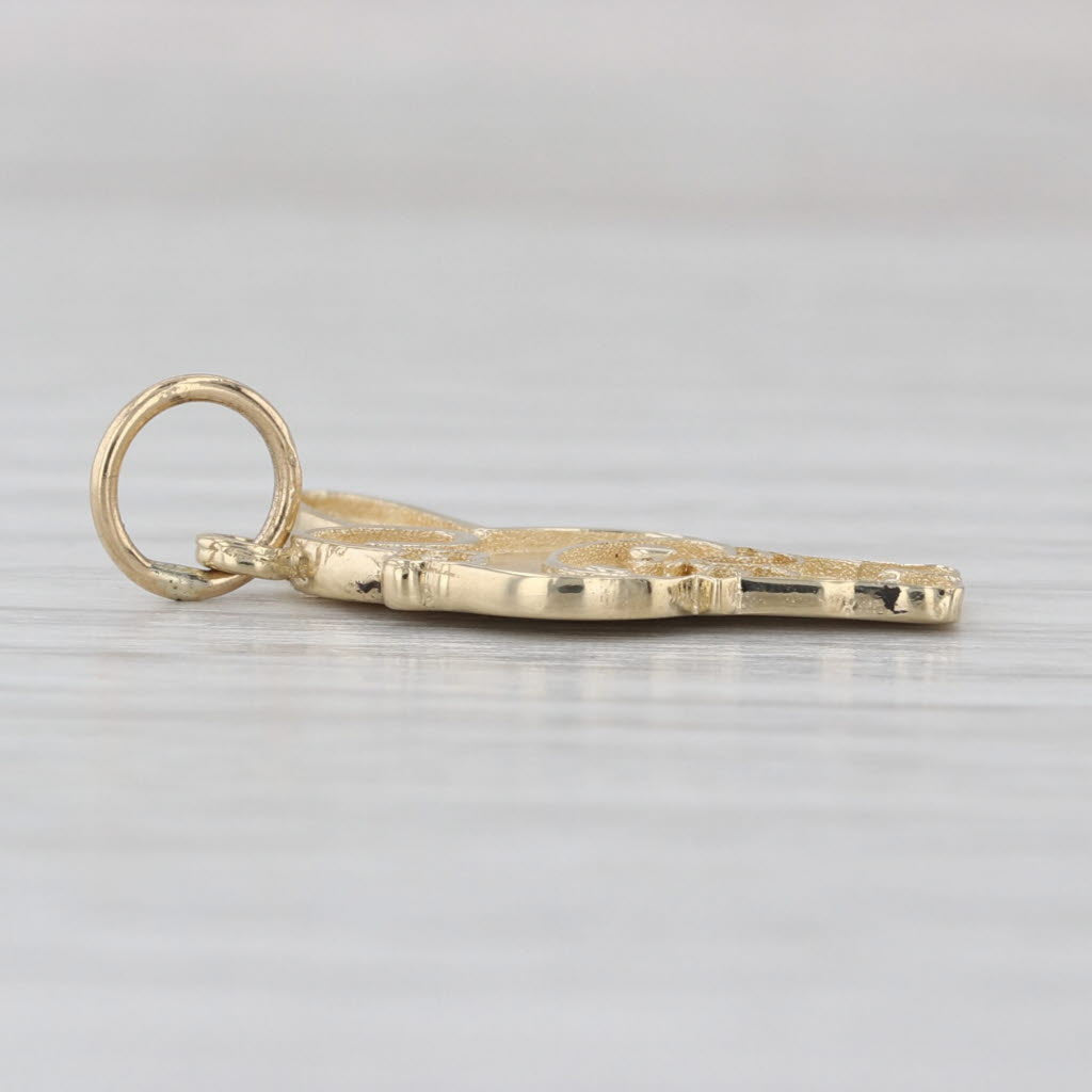 My Melo Melody Hello Kitty Pendant 14k Yellow Gold Cartoon Charm