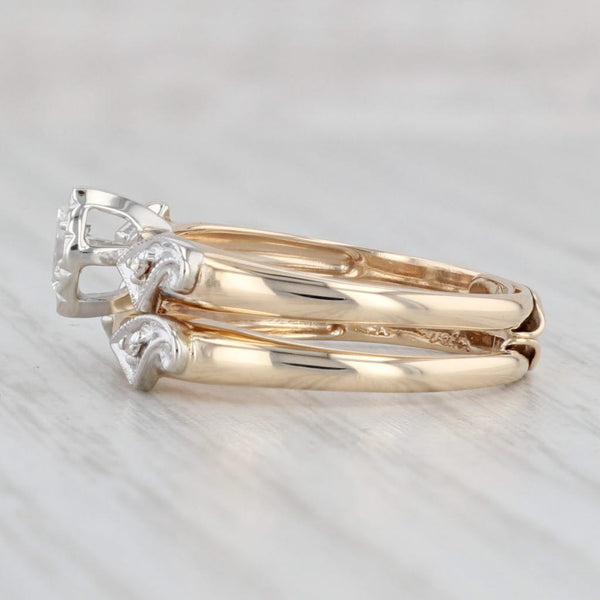 Light Gray 0.10ctw VS2 Diamond Marquise Engagement Ring Wedding Band Bridal 14k Gold Size 6