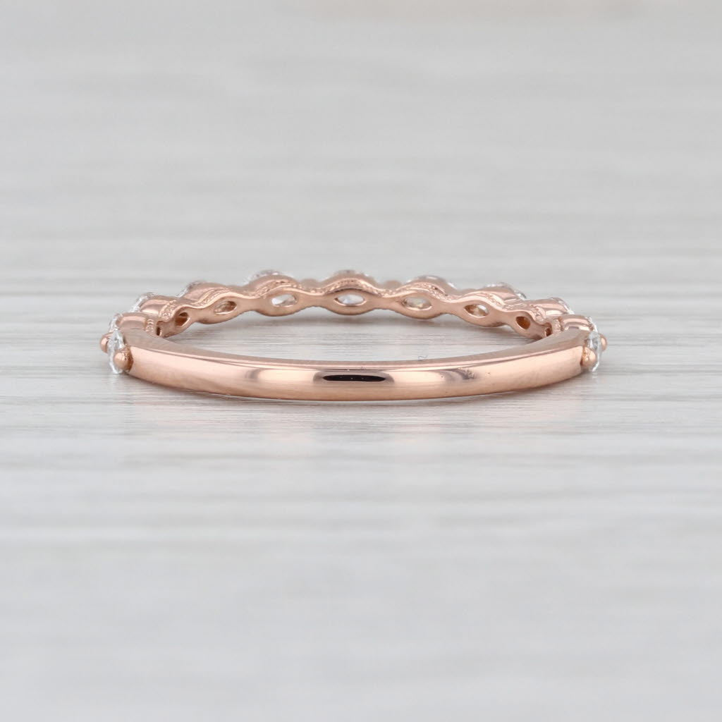 Neil Lane 0.48ctw Diamond Stackable Ring 14k Rose Gold Wedding Anniversary Band