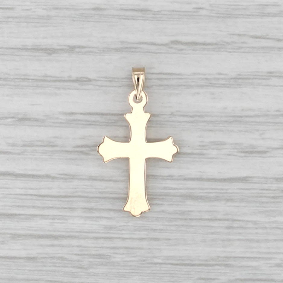 New Cross Pendant 14k Yellow Gold Diamond Accent