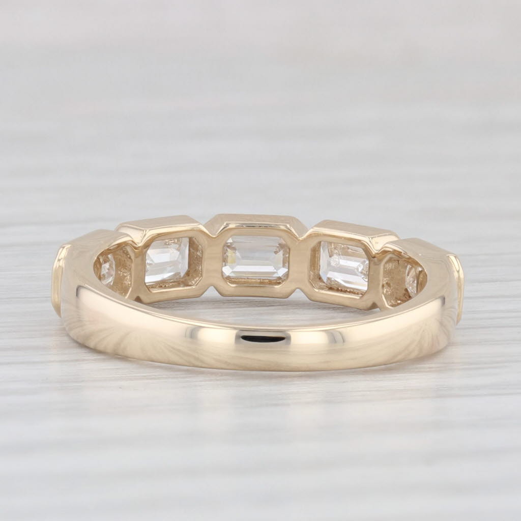 Light Gray New 1.27ctw Lab Created Diamond Ring 14k Gold Size 5.5 Stackable Wedding Band