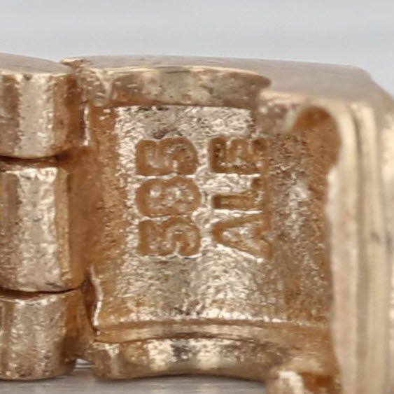 Authentic Pandora Heart Clip Bead Charm 14k Gold 750243 ALE