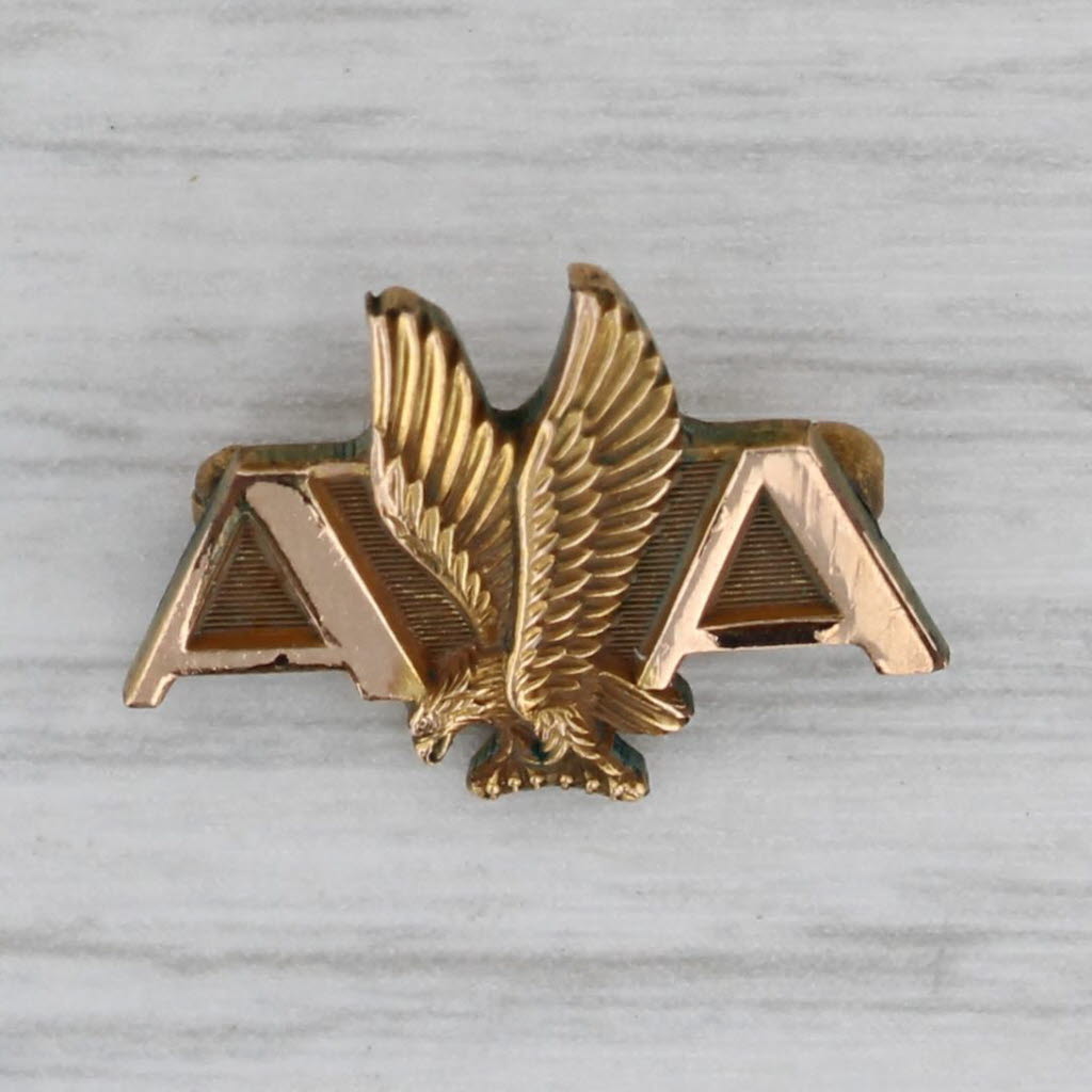 Gray American Airlines Eagle Pin Gold Filled Service Award souvenir