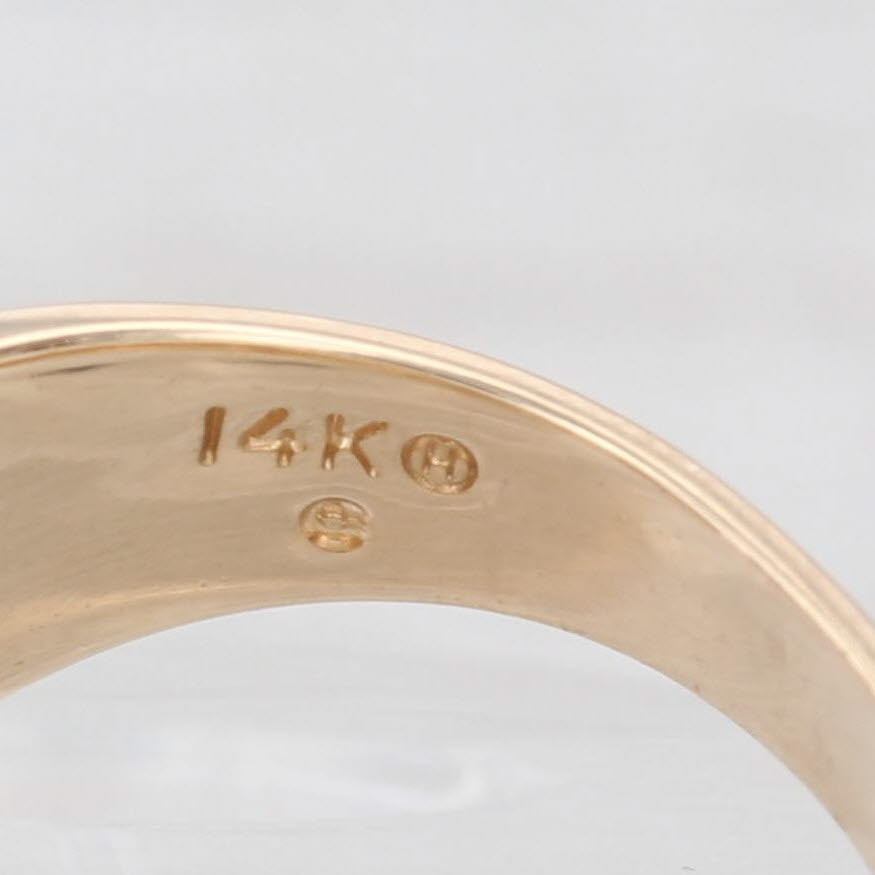 0.30ctw Diamond Ring 14k Yellow Gold Woven Pattern Size 7.25