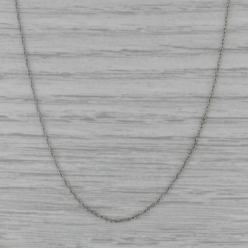 18" 1mm Rope Chain Necklace 950 Platinum