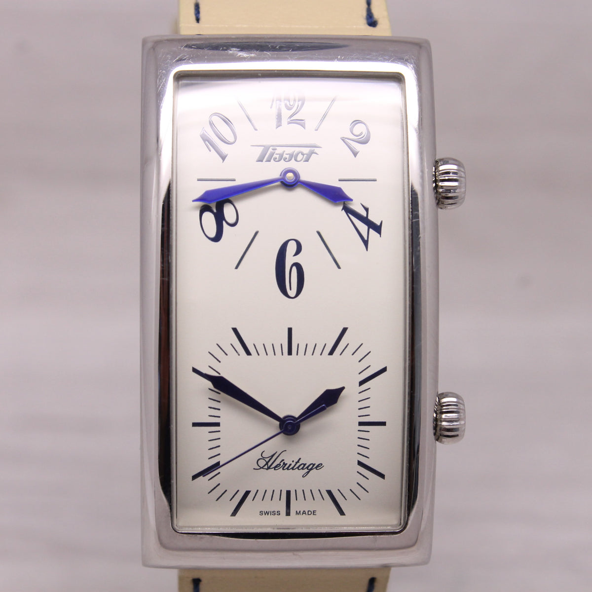 Tissot Heritage Dual Time Zones Quartz 27mm Watch Swiss Z182/282
