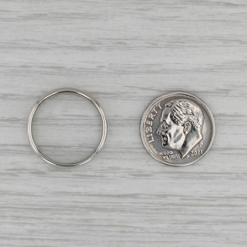 Classic Platinum Wedding Band Size 5.5-5.75 Ring Stackable
