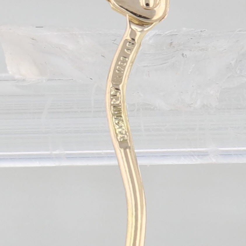 Woven Small Hoop Huggie Earrings 14k Yellow Gold Snap Top Round Micro Hoops