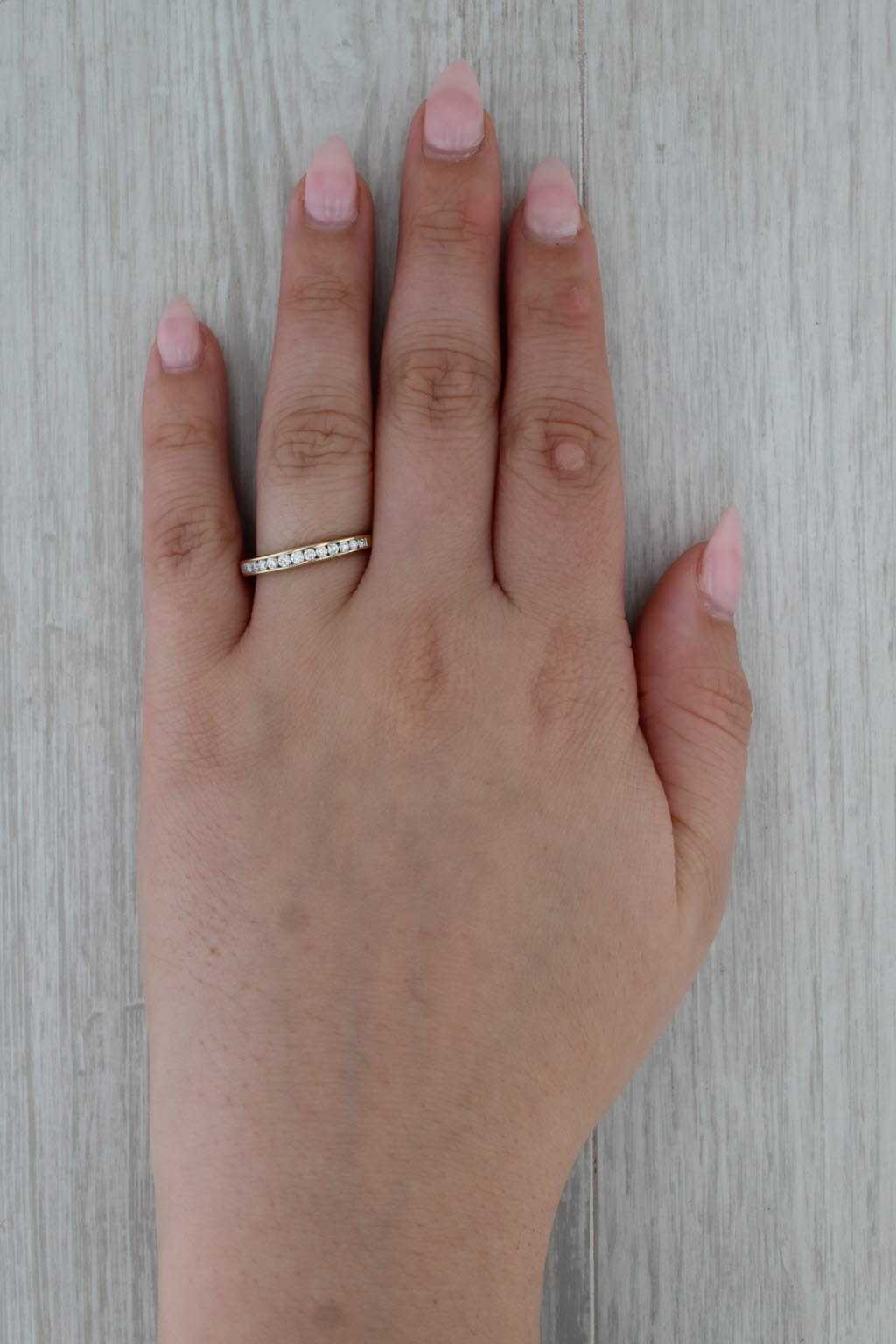 0.30ctw Diamond Wedding Band 14k Yellow Gold Size 8.5 Stackable Ring