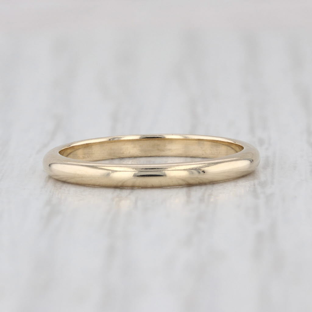 Classic 14k Yellow Gold Wedding Band Size 6 Ring Stackable