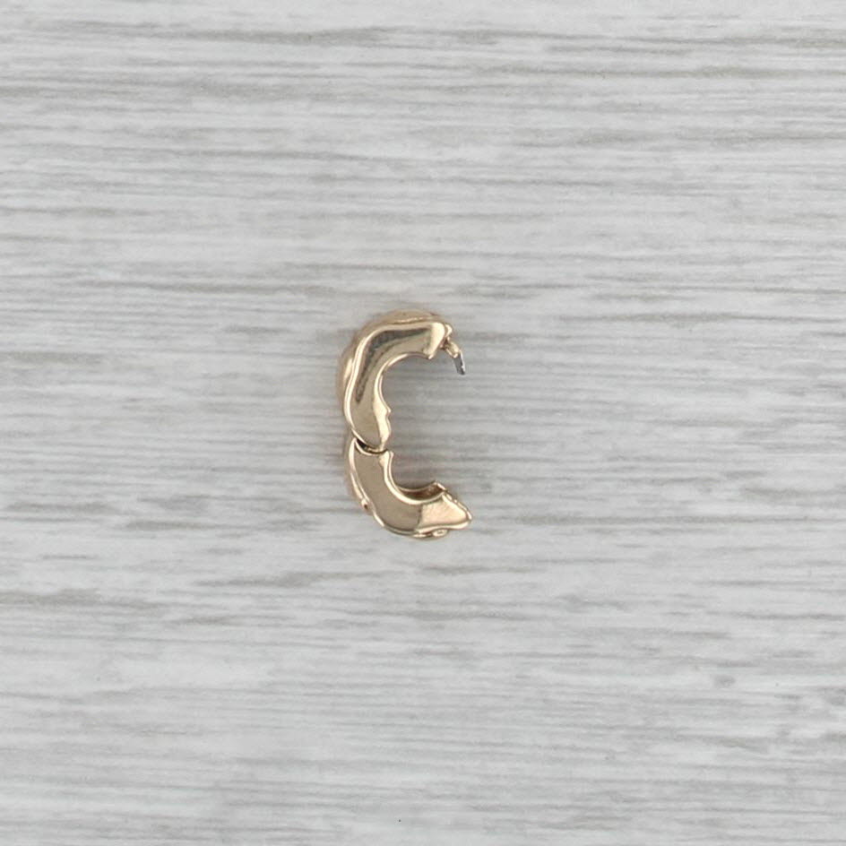 Authentic Pandora Heart Clip Bead Charm 14k Yellow Gold 750243 ALE