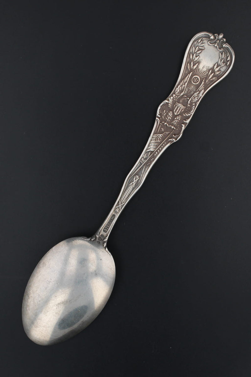 Vintage Louisiana Souvenir Spoon Sterling Silver Monroe City Hall Watson