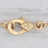 Van Cleef Arpels VCA Alhambra Malachite Magic Clover Necklace 18k Gold 35" Box