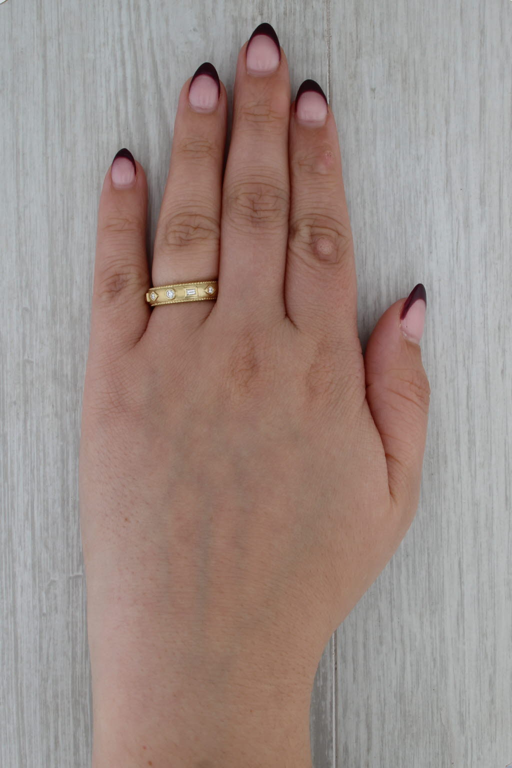 Penny Preville Diamond Eternity Ring 18k Yellow Gold Sz 6 Band Bridal Stackable