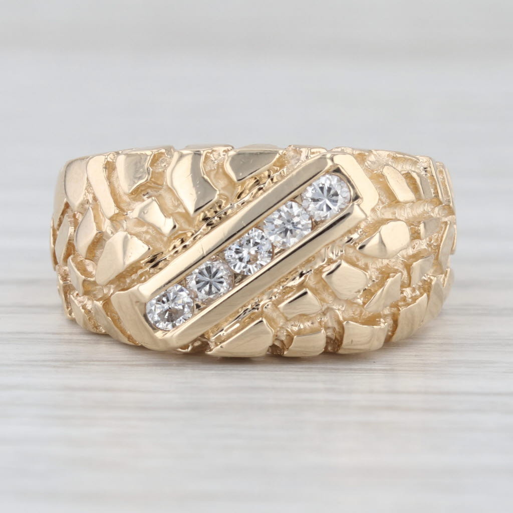 1ctw Princess Channel Set Wedding Band 14k White Gold Anniversary Ring Size 7.25