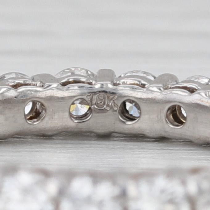 1.80ctw Diamond Eternity Band 18 White Gold Wedding Annivesary Stackable Ring
