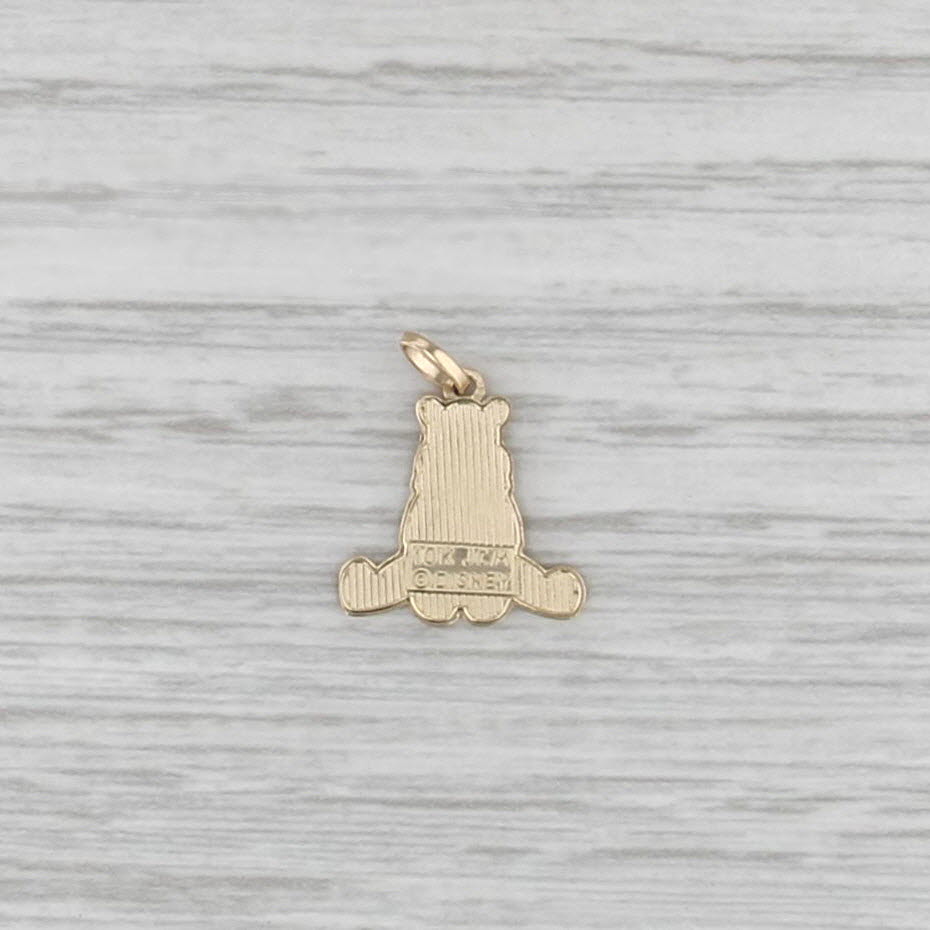 Disney Winnie the Pooh Pendant 10k Gold Cartoon Collectible Pooh Bear Charm
