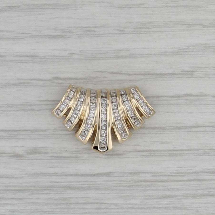 0.40ctw Diamond Slide Pendant 14k Yellow Gold