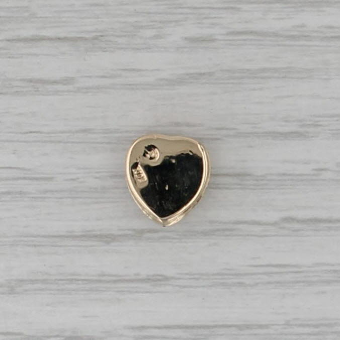 0.60ct Amethyst Heart Slide Bracelet Charm 14k Yellow Gold Vintage