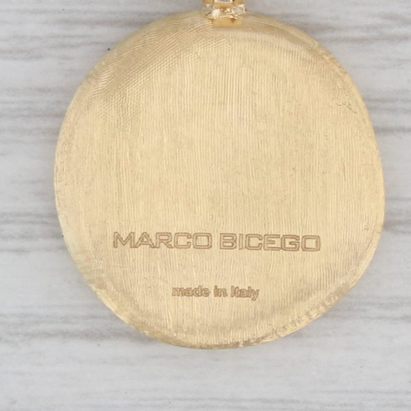 Marco Becego Jaipur Enhancer Pendant 18k Yellow Gold Brushed Drop