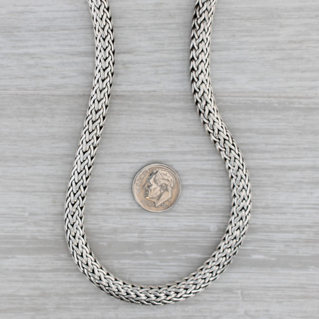 Gray John Hardy Classic Chain 925 Sterling Silver 18" Necklace