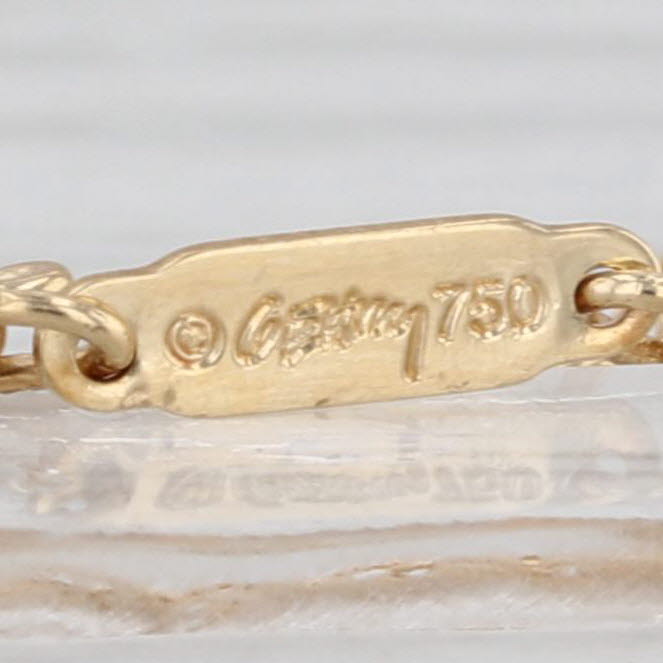 Tiffany Gehry Rope Chain Necklace 18k Yellow Gold 18" 1.4mm