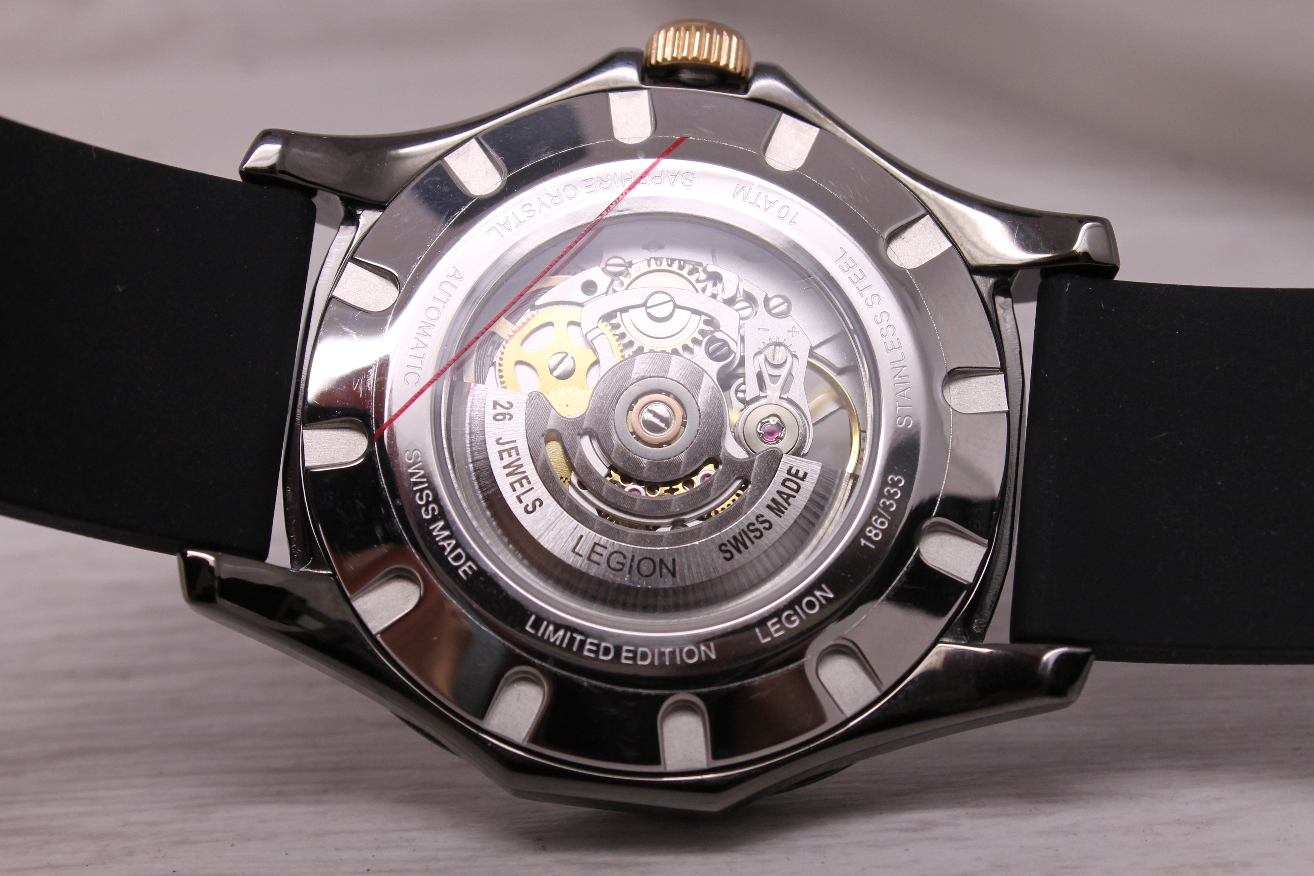 Legion 333 Mens 43mm Skeleton Automatic Watch by Craig Shelly Swiss Box & More