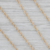 North Carolina Pendant Necklace 14k Gold Diamond Western NC 16" Rope Chain