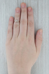 Vintage Diamond Accented Engagement Ring 14k Yellow Gold Size 5.25
