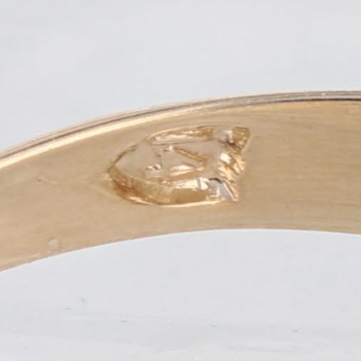 Antique Old Mine Cut 0.38ct Diamond Solitaire Ring 14k Yellow Gold Engagement