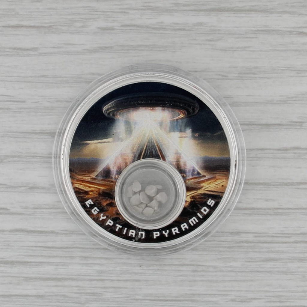 Native American Mint Egyptian Pyramids Limestone Coin 1 Dollar 2024 Fine Silver