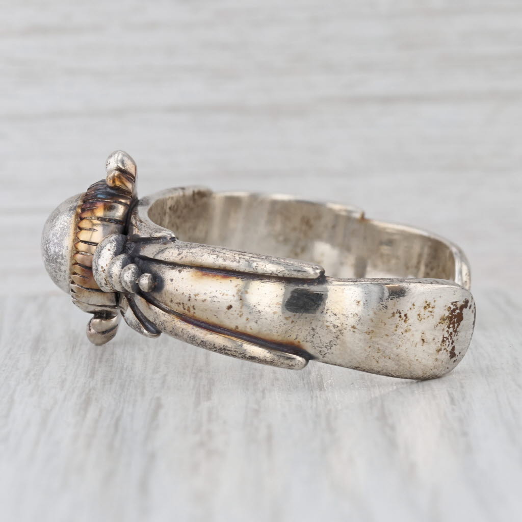 David Dear Dots Cuff Bracelet Sterling Silver 6" Statement