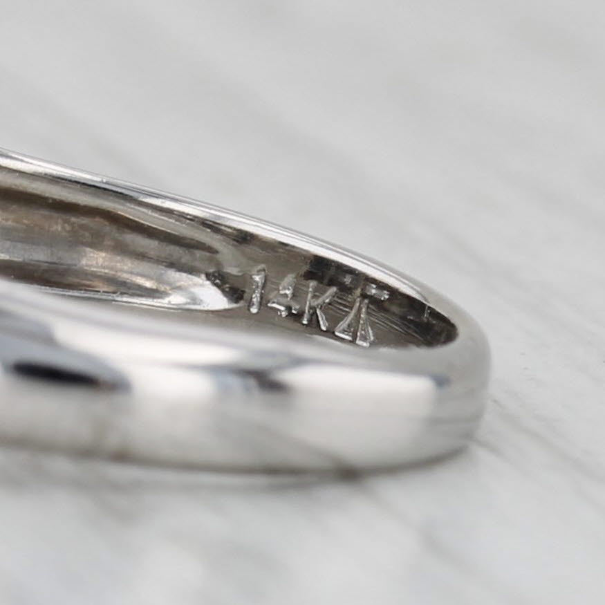 Gray 1.06ctw Princess Diamond Engagement Ring 14k White Gold Size 7