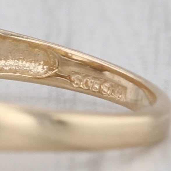 2.60ctw Garnet Labradorite Ring 14k Yellow Gold Size 8.25