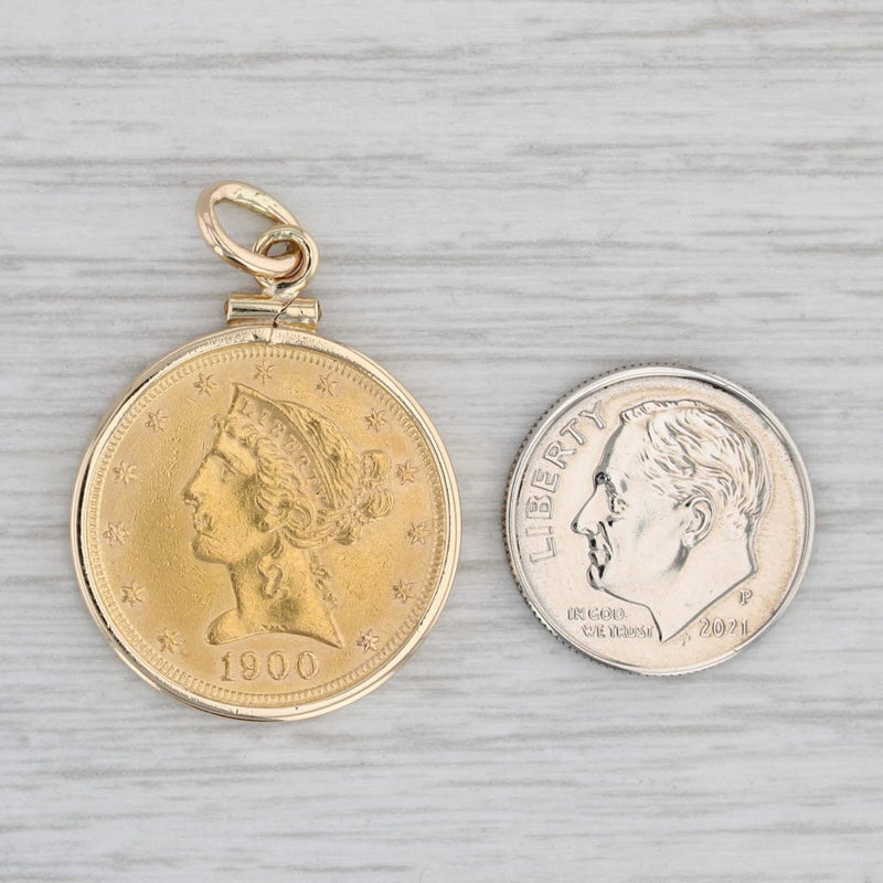 Buy 1908 Gold Liberty Head Pendant Online in India - Etsy