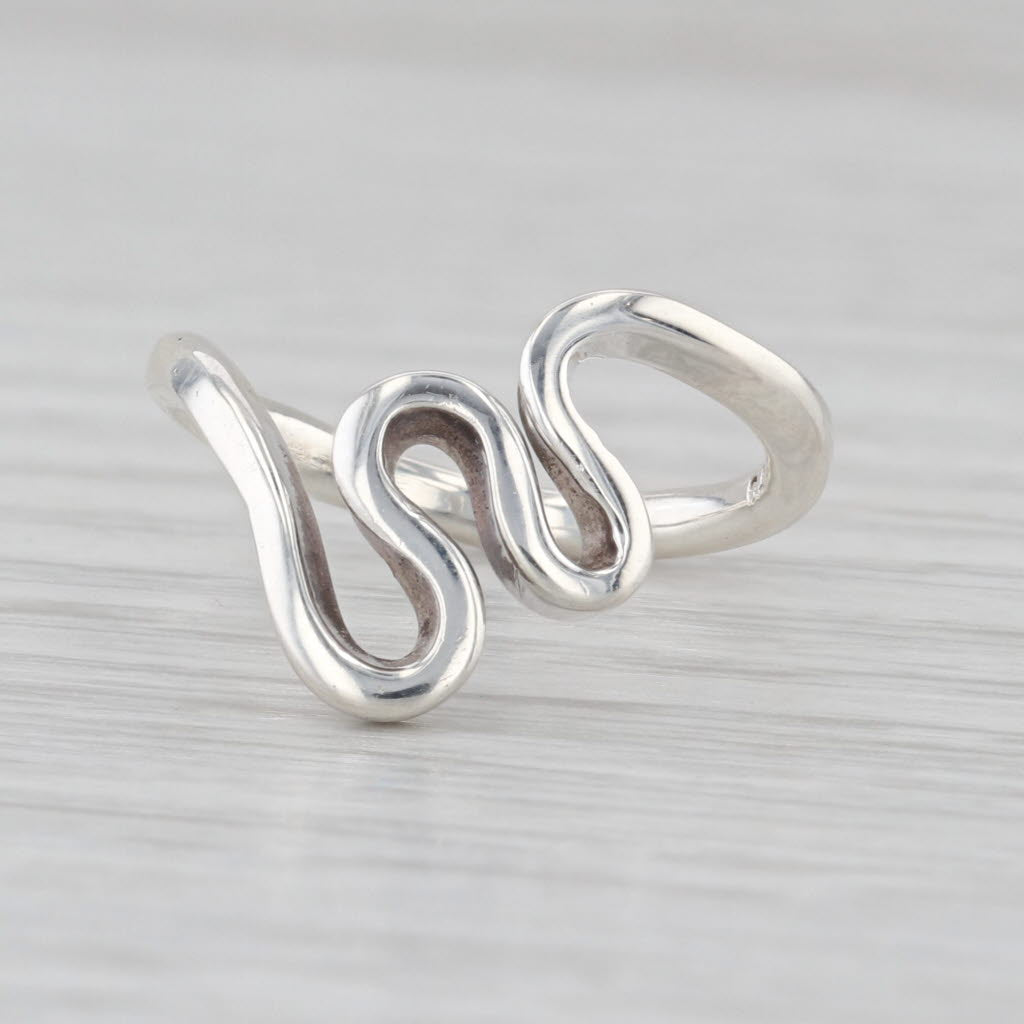 Dan Dye Modernist Abstract Sterling Silver Ring Size 5.25