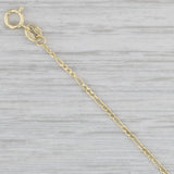 New Figaro Chain Necklace 14k Yellow Gold 16" 1.3mm