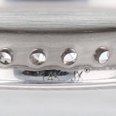 0.48ctw Diamond Eternity Band 14k White Gold Wedding Ring Size 5 Stackable