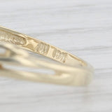 Light Gray Lab Created Opal Diamond Ring 10k Yellow Gold Size 7.25 Bypass