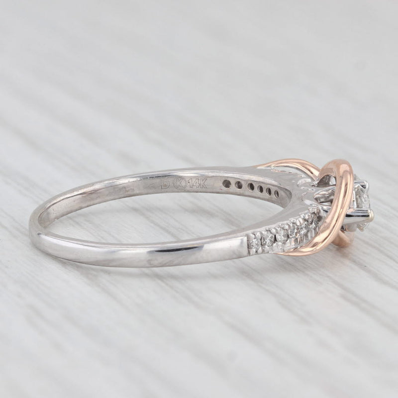 Ever Us 0.50ctw Diamond Ring 14k White Rose Gold Sz 10.5 Anniversary Engagement