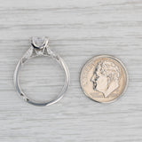 Gray New Tacori 0.39ctw Princess Diamond Engagement Ring Platinum Size 6.5