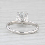Light Gray Forevermark 1.30ct VVS1 Round Solitaire Diamond Engagement Ring 14k White Gold
